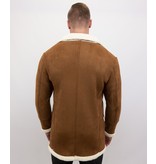 Frilivin Shearling Jacke Herren Lammfell - Lammy Coat - Braun