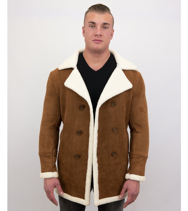 Frilivin Shearling Jacke Herren Lammfell - Lammy Coat - Braun