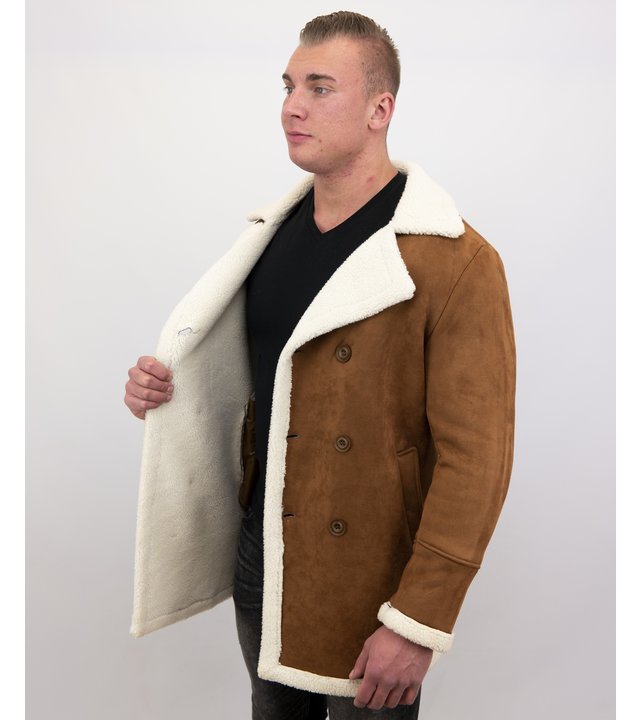 Frilivin Shearling Jacke Herren Lammfell - Lammy Coat - Braun