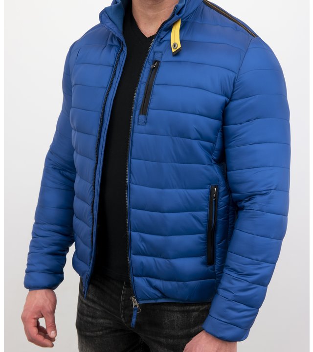 Enos Herren Jacke Slim Fit - Kurze Jacke - ZM8097- Blau