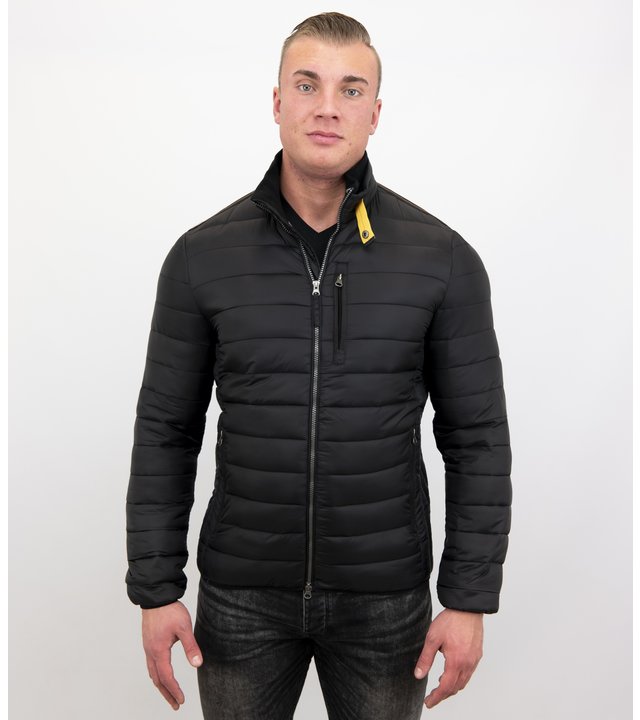 Enos Kurze Herrenjacke - Slim Fit - ZM8097- Schwarz