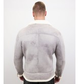 Frilivin Herren Jacke Mit Kunstfell - Lammy Coat - Grau