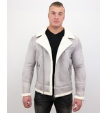 Frilivin Herren Jacke Mit Kunstfell - Lammy Coat - Grau