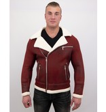 Frilivin Shearling Jacke Herren Lammfell - Lammy Coat - Rot