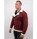 Frilivin Shearling Jacke Herren Lammfell - Lammy Coat - Rot