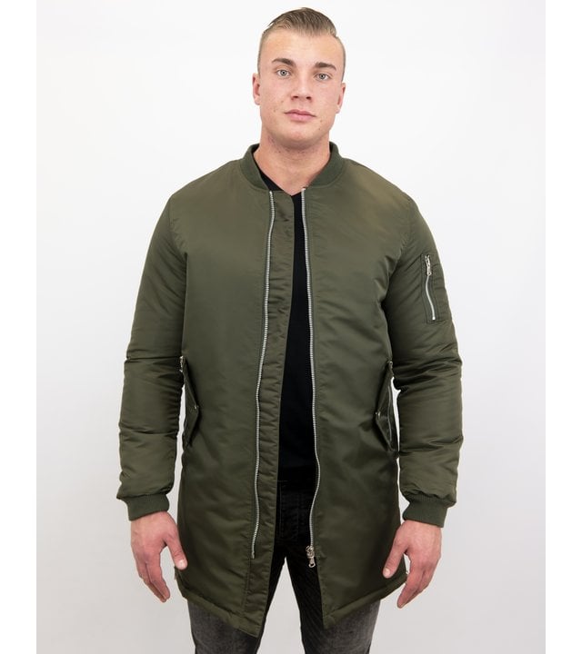 STEGOL Winterjacken Herren Lange - Urban Bomber Jacke - Grün