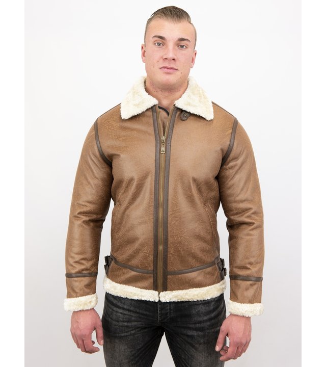 Tony Backer Lammy Coat - Shearling jacket - Braun