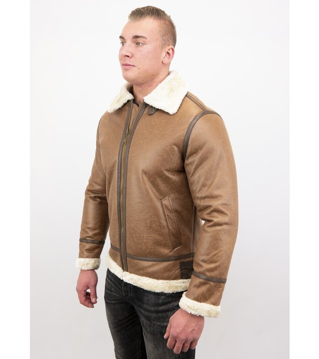 Tony Backer Lammy Coat - Shearling jacket - Braun