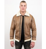 Tony Backer Lammy Coat - Shearling jacket - Braun