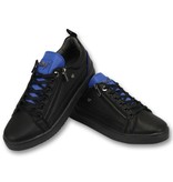 Cash Money Herren Sneaker  - Maximus Black Blue - CMS97 - Schwarz / Blau