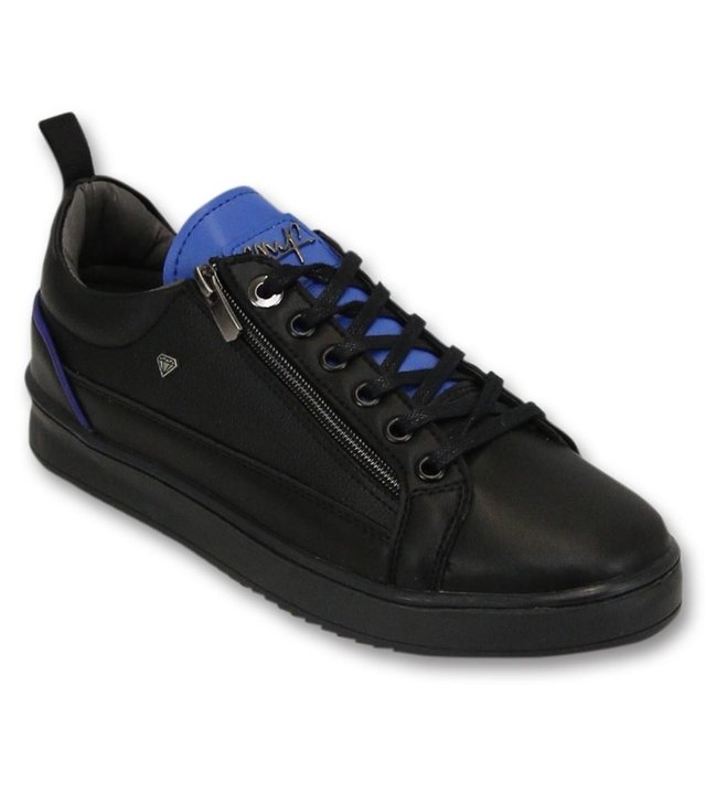 Cash Money Herren Sneaker  - Maximus Black Blue - CMS97 - Schwarz / Blau