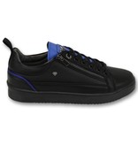 Cash Money Herren Sneaker  - Maximus Black Blue - CMS97 - Schwarz / Blau