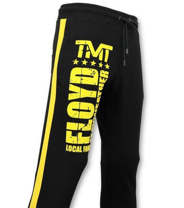 Local Fanatic Exklusive Trainingshose Herren - Floyd Mayweather Jogginghose - Schwarz
