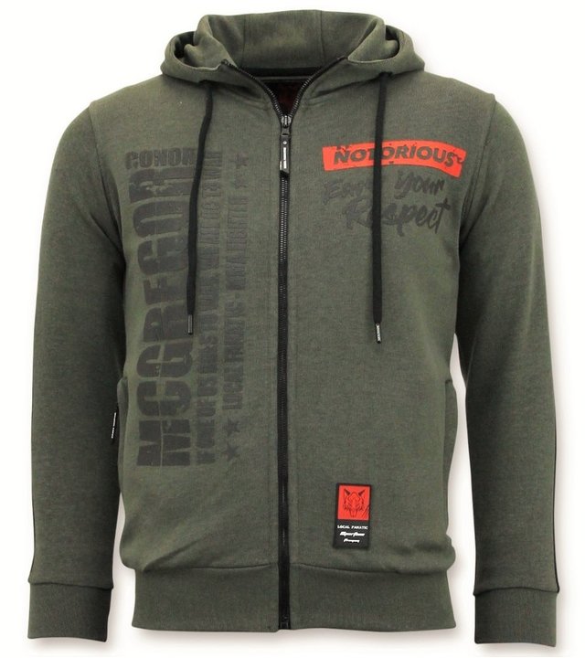 Local Fanatic Exklusive Trainingsweste Männer - Conor Mcgregor Hoodie - Grün