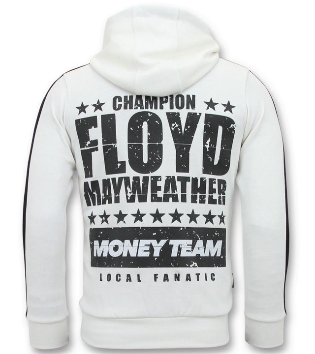 Local Fanatic Exklusive Jogginganzug Herren - TMT Floyd Mayweather - Weiß