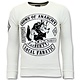Strass Sweater Men - Sons of Anarchy Sweater - Weiß
