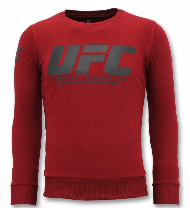 Local Fanatic Exklusive Sweater Herren - UFC Championship Sweater - Bordeaux