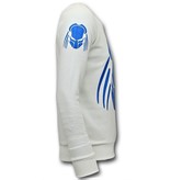 Local Fanatic Sweater Men - Predator Neon Print - Weiß