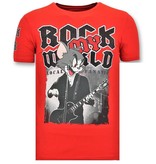 Local Fanatic Exklusive T-Shirt Herren - Rock My World - Rot