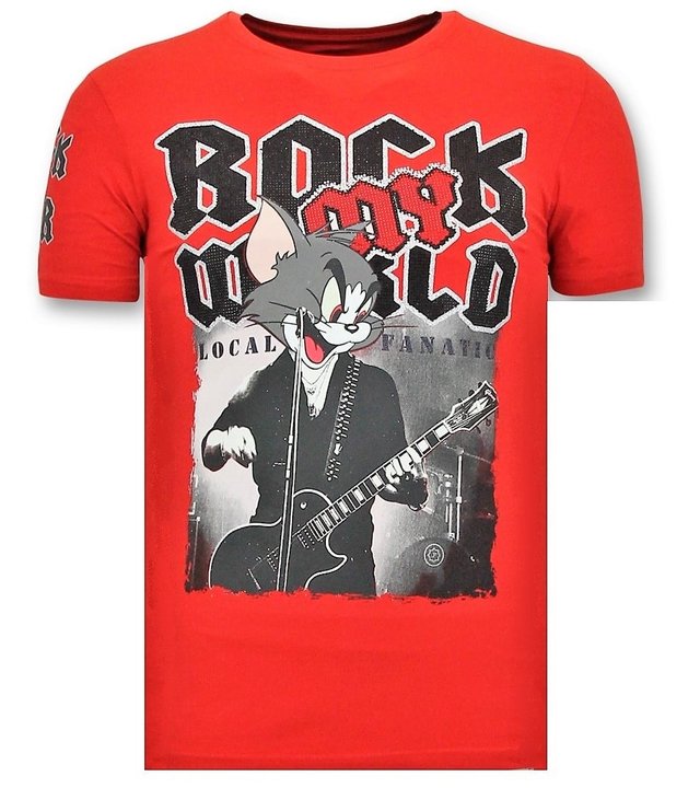 Local Fanatic Exklusive T-Shirt Herren - Rock My World - Rot