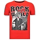 Exklusive T-Shirt Herren - Rock My World - Rot