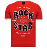 Local Fanatic Exklusive T-Shirt Herren - Rock My World - Rot