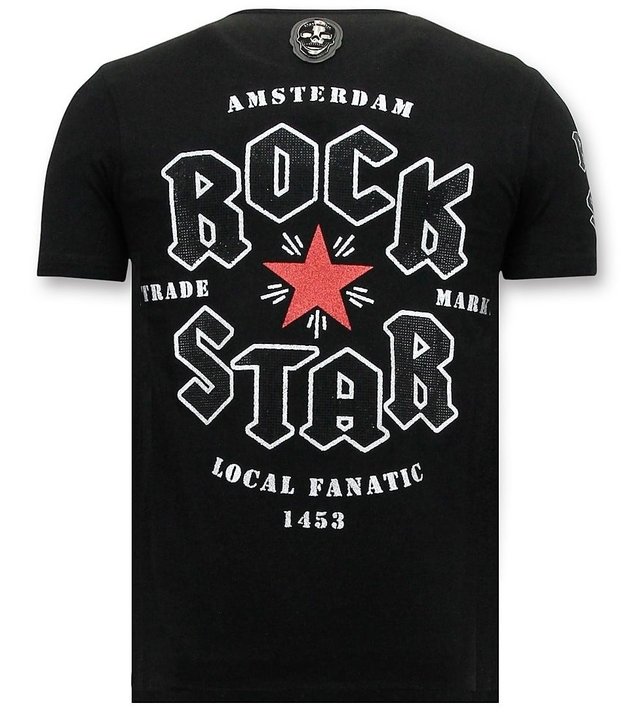 Local Fanatic Lustige T-Shirt Männer - Rock My World - Schwarz