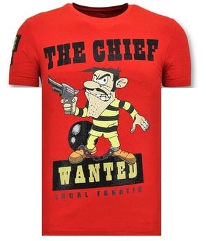 Local Fanatic Exklusive T-Shirt Männer - The Chief - Rot