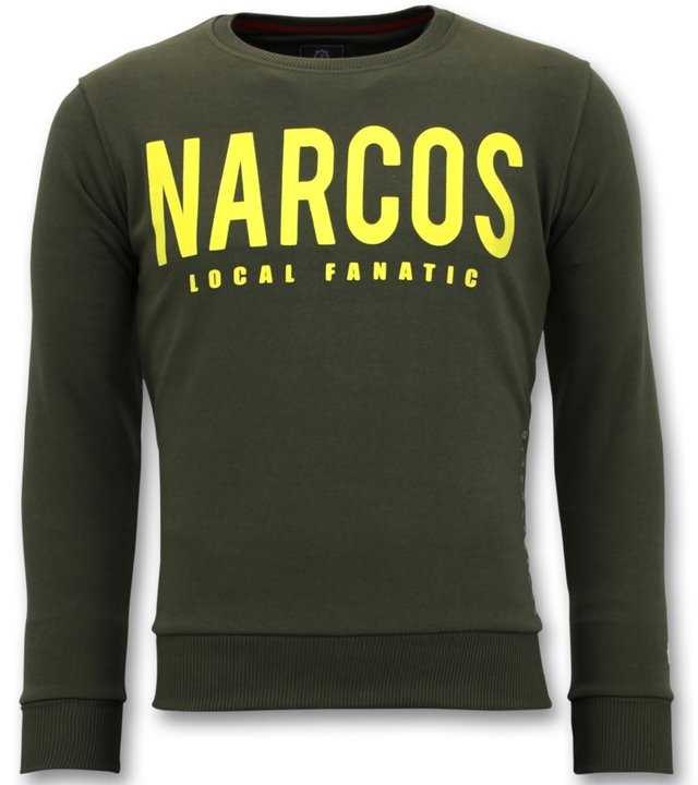 Local Fanatic Exklusive Sweater Herren - Narcos Sweater - Grün