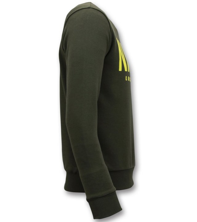 Local Fanatic Exklusive Sweater Herren - Narcos Sweater - Grün