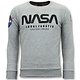 Exklusive Sweater Herren - Nasa American Flag - Grau