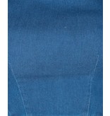 PARISIAN Puffärmel Denim Bodycon Kleid-Frauen - Blau