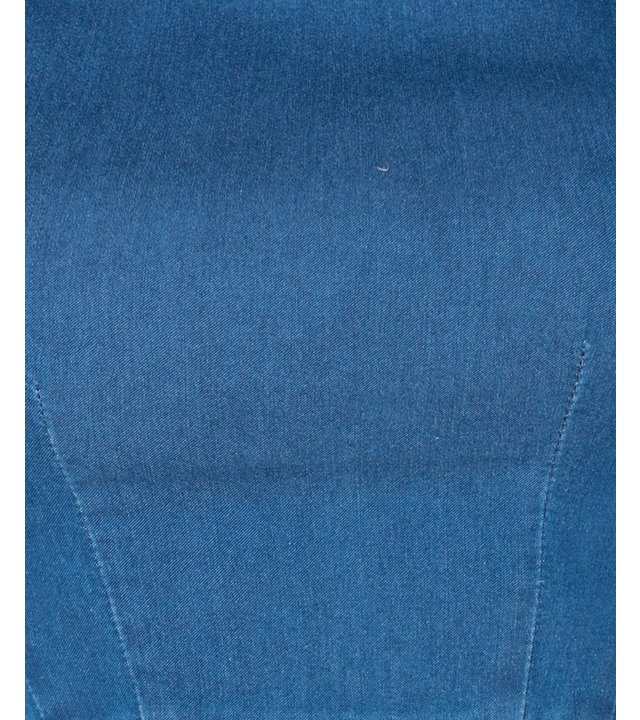 PARISIAN Puffärmel Denim Bodycon Kleid-Frauen - Blau