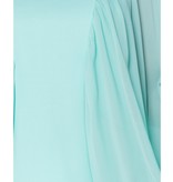 PARISIAN Batwing Ärmel Chiffon High Neck Bluse - Frauen - Grün