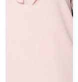 PARISIAN Tupfen-Organza Hülsen-Riegel-Ansatz Bluse - Frauen - Pink