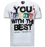 Local Fanatic Exklusive Männer-T-Shirt - Chucky Childs Play - Weiß