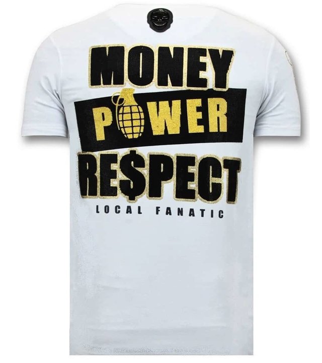 Local Fanatic Tough Männer T-Shirt - Cosa Nostra Mafioso - Weiss