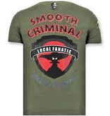 Local Fanatic Tough Männer-T-Shirt - Verbrechen Reich - Grün