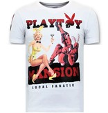 Local Fanatic Exklusive Männer-T-Shirt - Das Playtoy Mansion - White