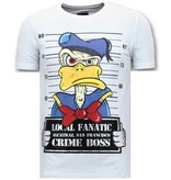 Local Fanatic Männer-T-Shirt, exklusiv - Alcatraz Prisoner - Weiß