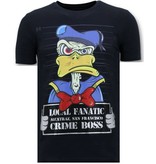 Local Fanatic Exklusive Männer-T-Shirt - Alcatraz Gefangener - Blau