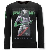 Local Fanatic Exklusive Herren Sweater - Predator Hunter - Schwarz