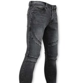 True Rise Grund Biker Jeans Men - U141-5 Grau