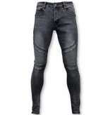 True Rise Grund Biker Jeans Men - U141-5 Grau