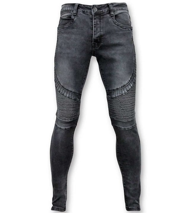 True Rise Grund Biker Jeans Men - U141-5 Grau