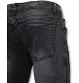 True Rise Grund Biker Jeans Men - U141-5 Grau