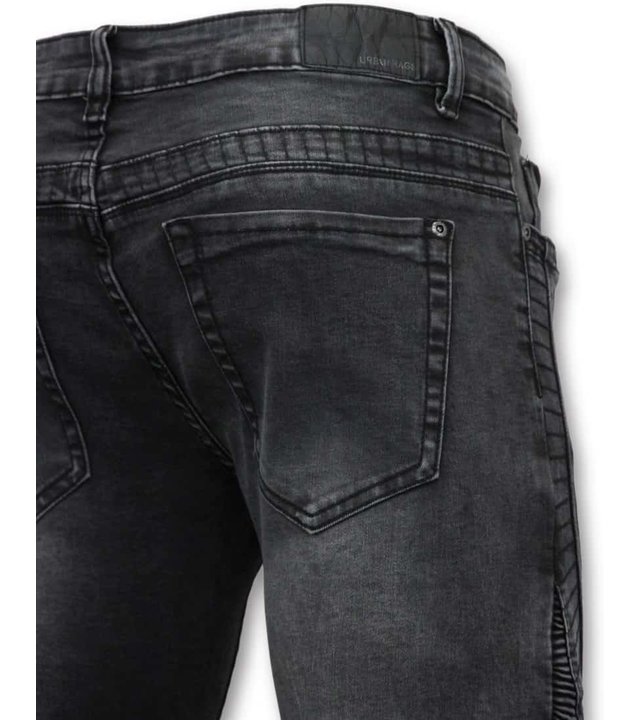 True Rise Grund Biker Jeans Men - U141-5 Grau