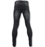 True Rise Grund Biker Jeans Men - U141-5 Grau