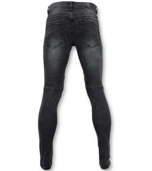 True Rise Grund Biker Jeans Men - U141-5 Grau