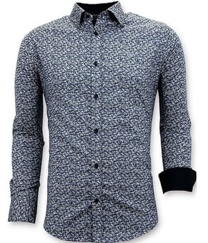 Tony Backer Maßgeschneiderte Hemden Männer - Slim Fit Herren - 3045 - Blau